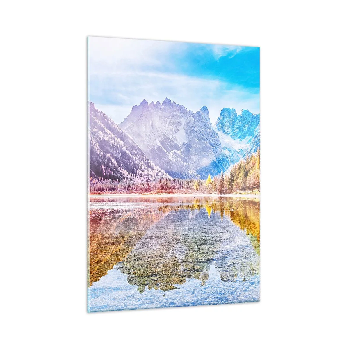 Obraz na skle - A v horách už je podzim - 50x70 cm
