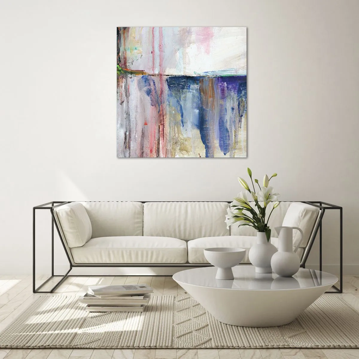 Obraz na skle - Barevné dojmy a asociace - 70x70 cm