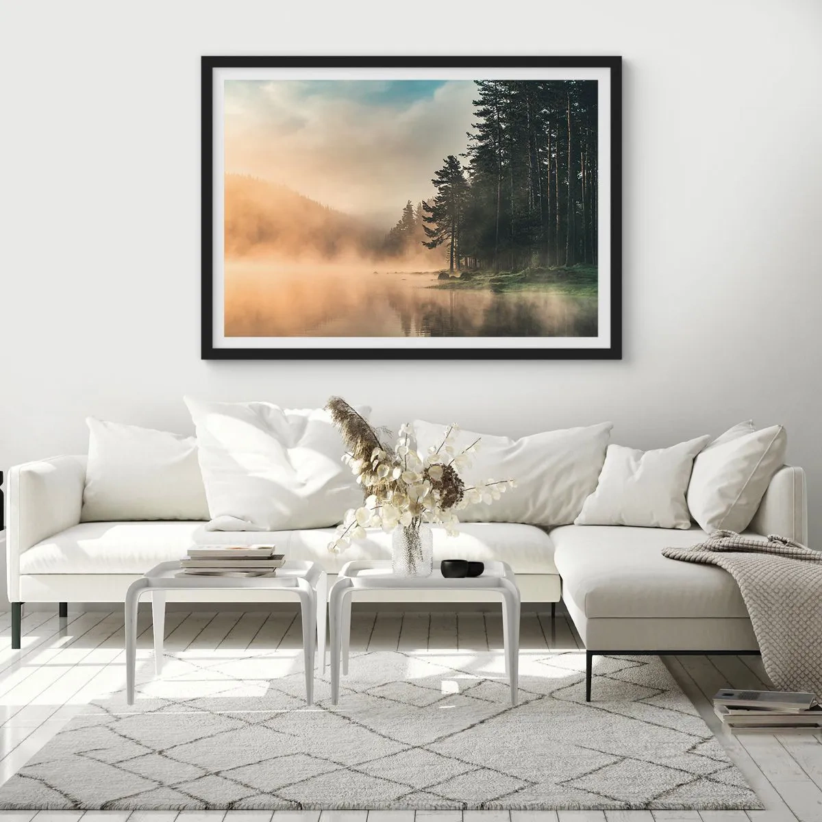 Plakát v černém rámu - Zrození dne - 50x40 cm