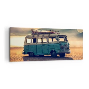 Obraz na plátně - Konec bůžků: peněz a práce - 100x40 cm