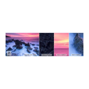 Fototapeta Vzorek Standard Eco - Narozeniny v lesku a v mlze - Krajina, Oceán, Západ slunce - 100x30 cm