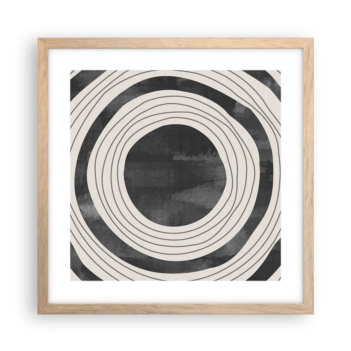 Plakát v rámu světlý dub - Přesný zásah - 40x40 cm