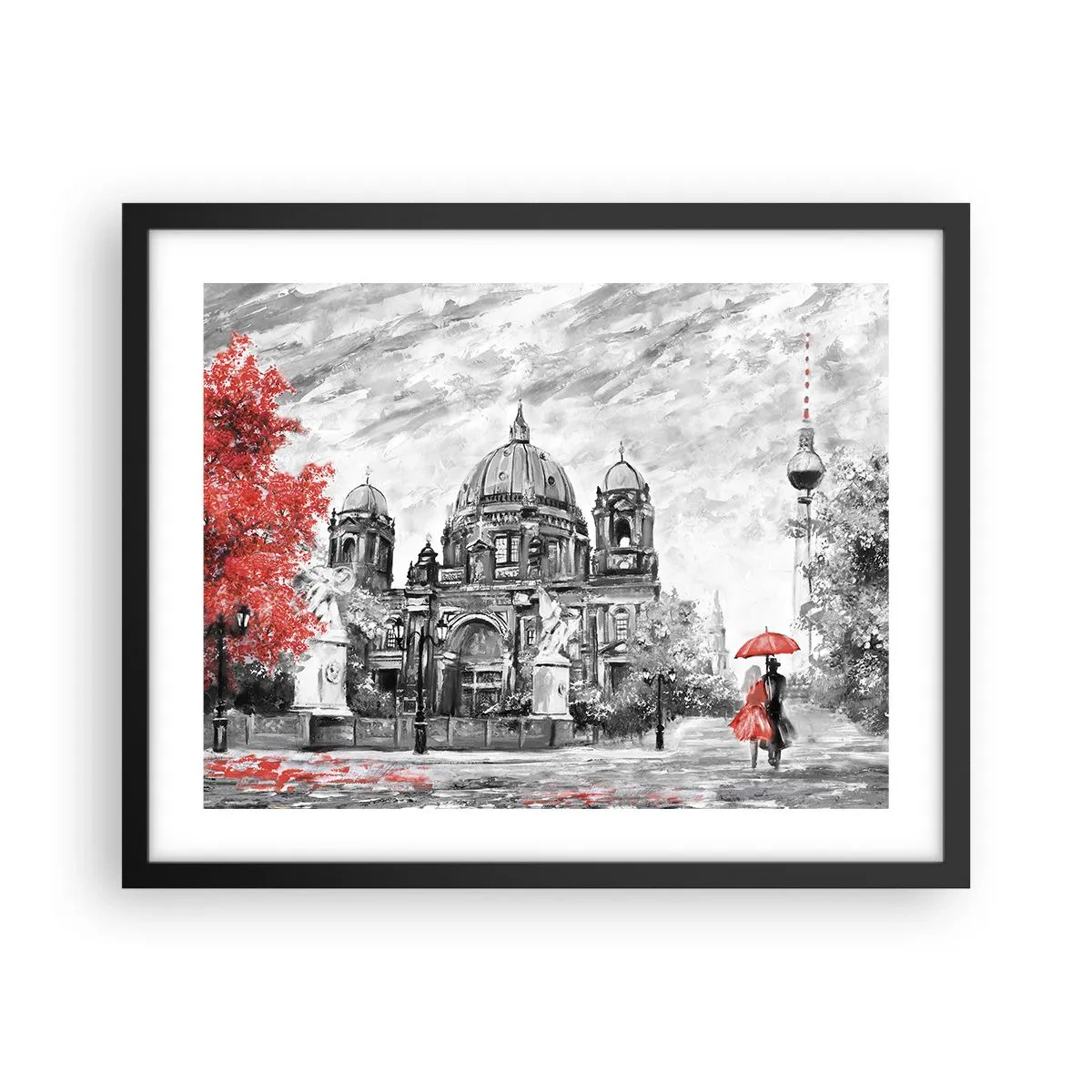 Plakát v černém rámu - Berlínské setkání - 50x40 cm