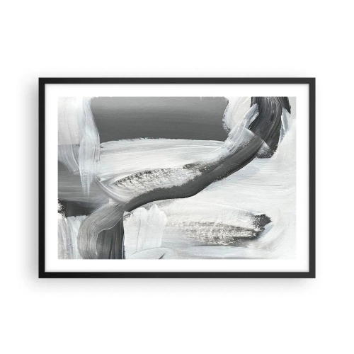 Plakát v černém rámu - Pevným pohybem - 70x50 cm