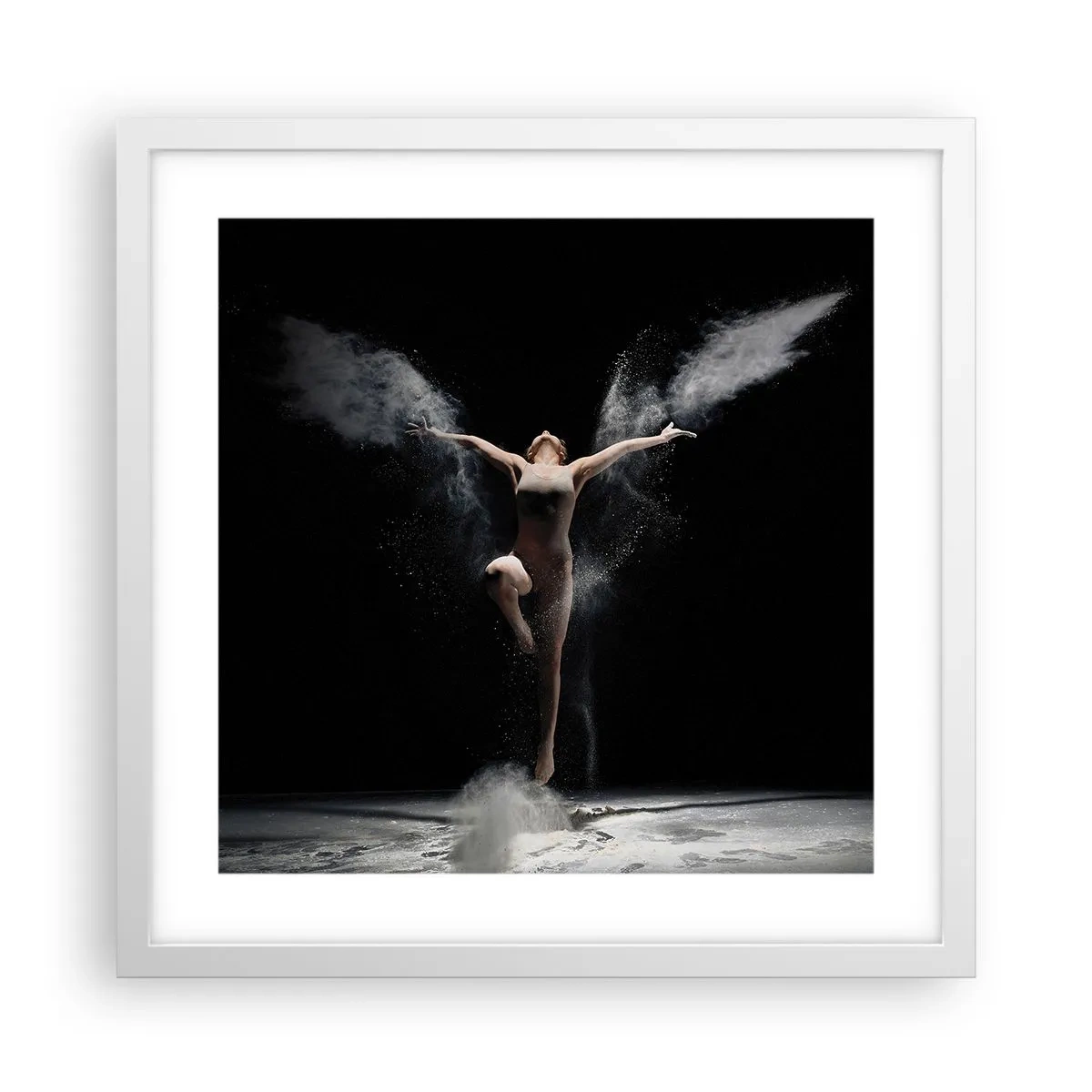 Plakát v bílém rámu - Elfové existují - 40x40 cm