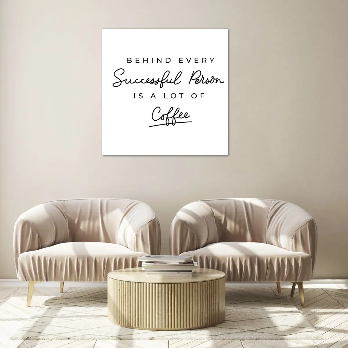 Obraz na skle - Tajemství úspěchu - 60x60 cm