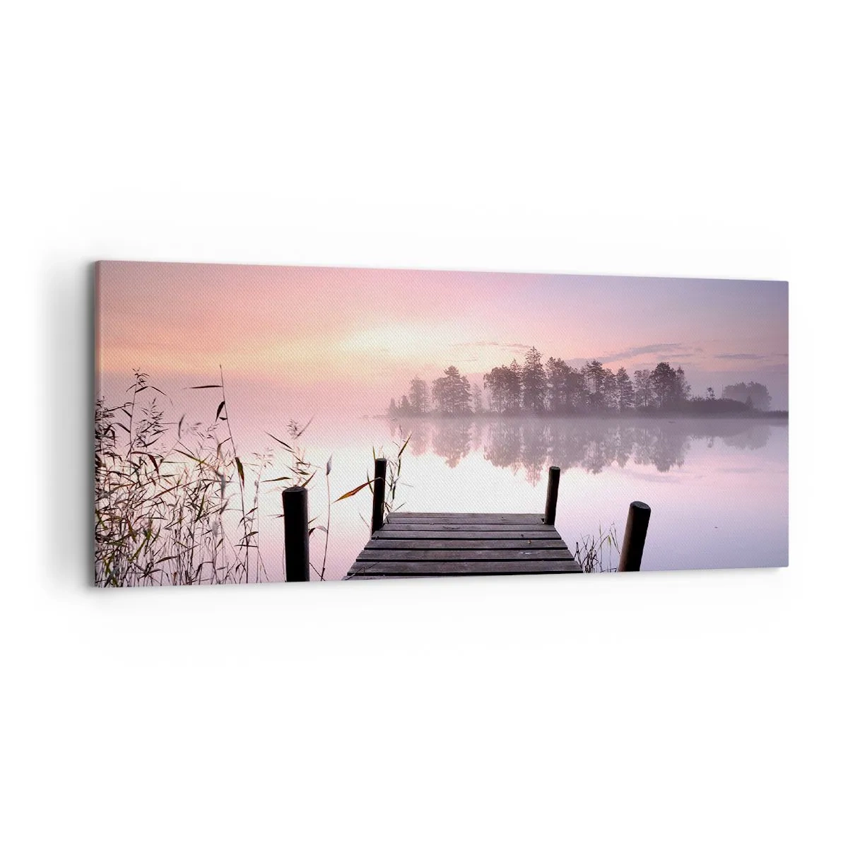 Obraz na plátně - Z liliové mlhy… - 120x50 cm
