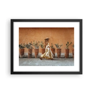 Plakát v černém rámu - V hippie stylu - 40x30 cm