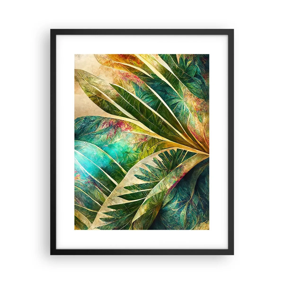 Plakát v černém rámu - Barvy tropů - 40x50 cm