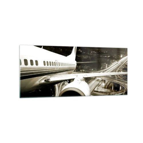 Obraz na skle - Letět do noci - 120x50 cm