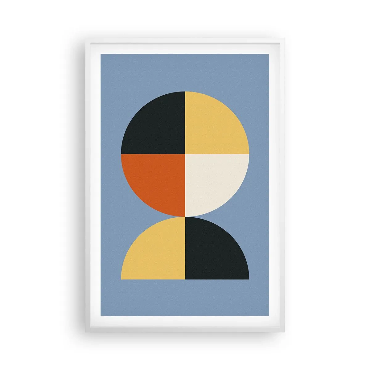 Plakát v bílém rámu - Koukej a počítej - 61x91 cm