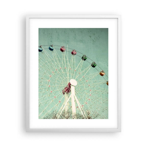 Plakát v bílém rámu - Zveme vás k zábavě - 40x50 cm