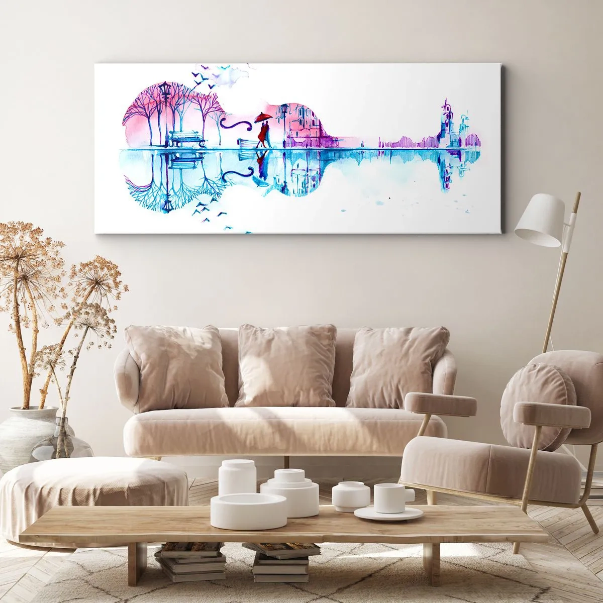 Obraz na plátně - Přinesu vám dešťové písně - 100x40 cm