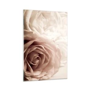 Obraz na skle - V srdci růže - 80x120 cm