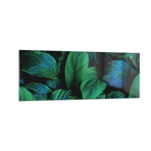 Obraz na skle - V zeleném davu - 140x50 cm