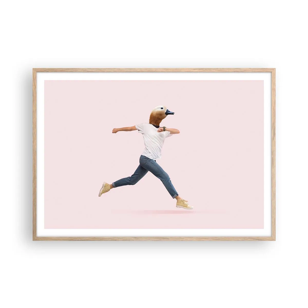 Plakát v rámu světlý dub - Špetka absurdity - 100x70 cm