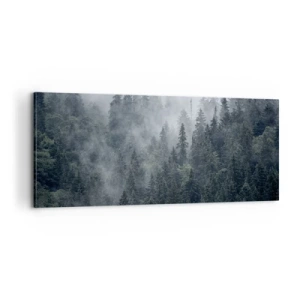 Obraz na plátně - Lesní svítání - 100x40 cm