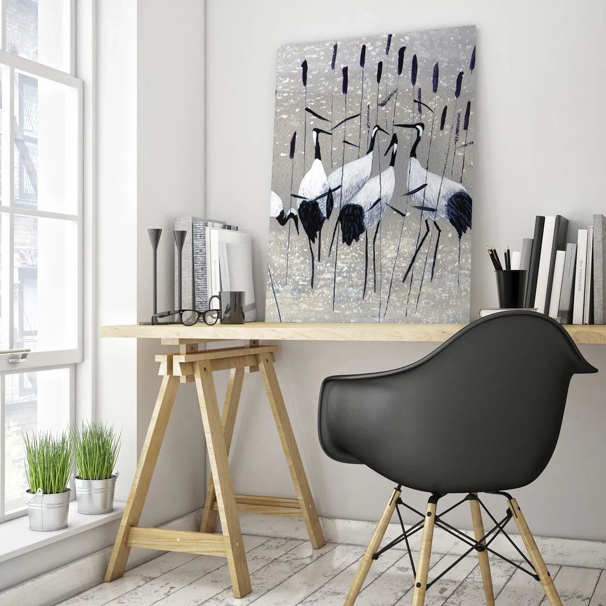 Obraz na skle - Mezi svými - 50x70 cm