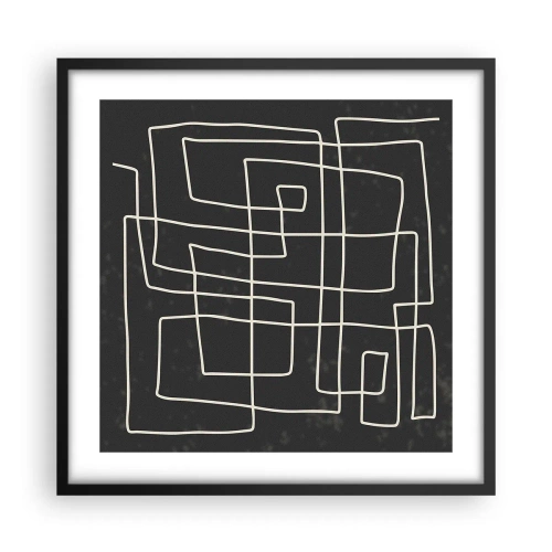 Plakát v černém rámu - Není to tak jednoduché - 50x50 cm