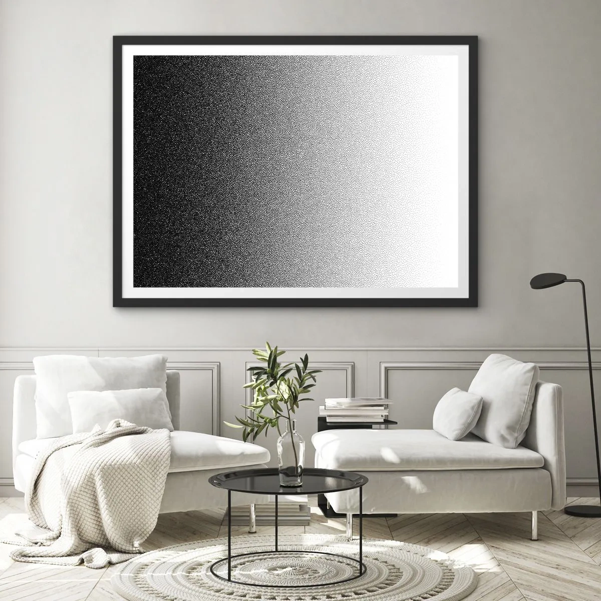 Plakát v černém rámu - Směrem ke světlu - 70x50 cm