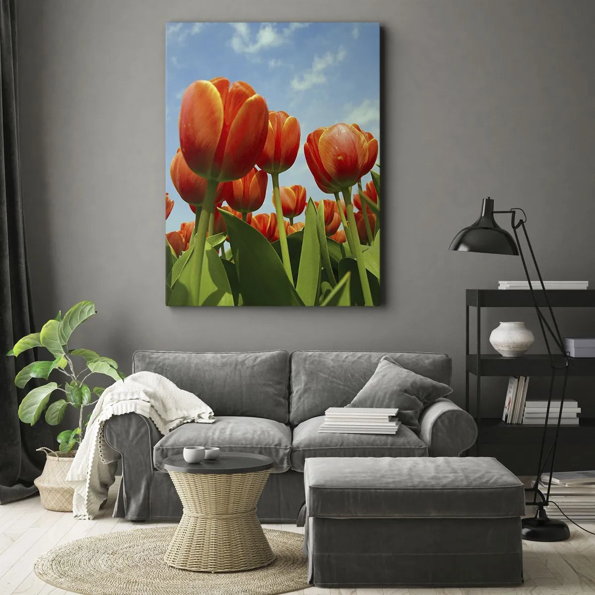 Obraz na plátně - Kromě blankytného nebe nic v životě nepotřebují - 45x80 cm