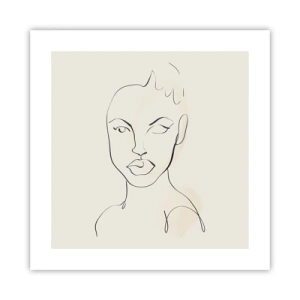 Plakát - Obrys smyslnosti - 40x40 cm