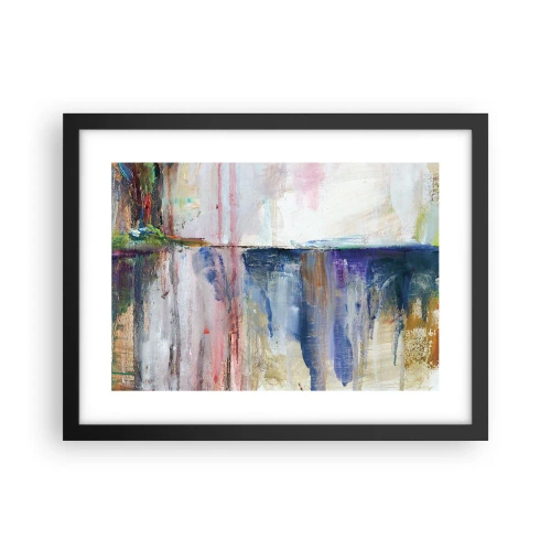 Plakát v černém rámu - Barevné dojmy a asociace - 40x30 cm