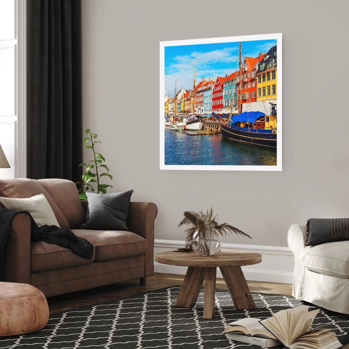 Plakát - Radostné nábřeží - 60x60 cm
