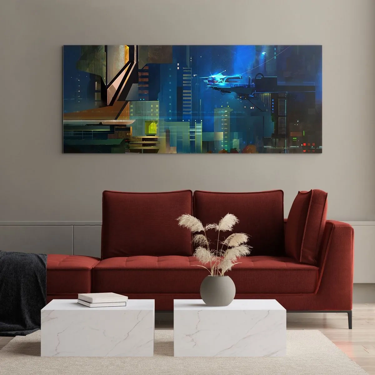 Obraz na skle - V blízké budoucnosti - 160x50 cm