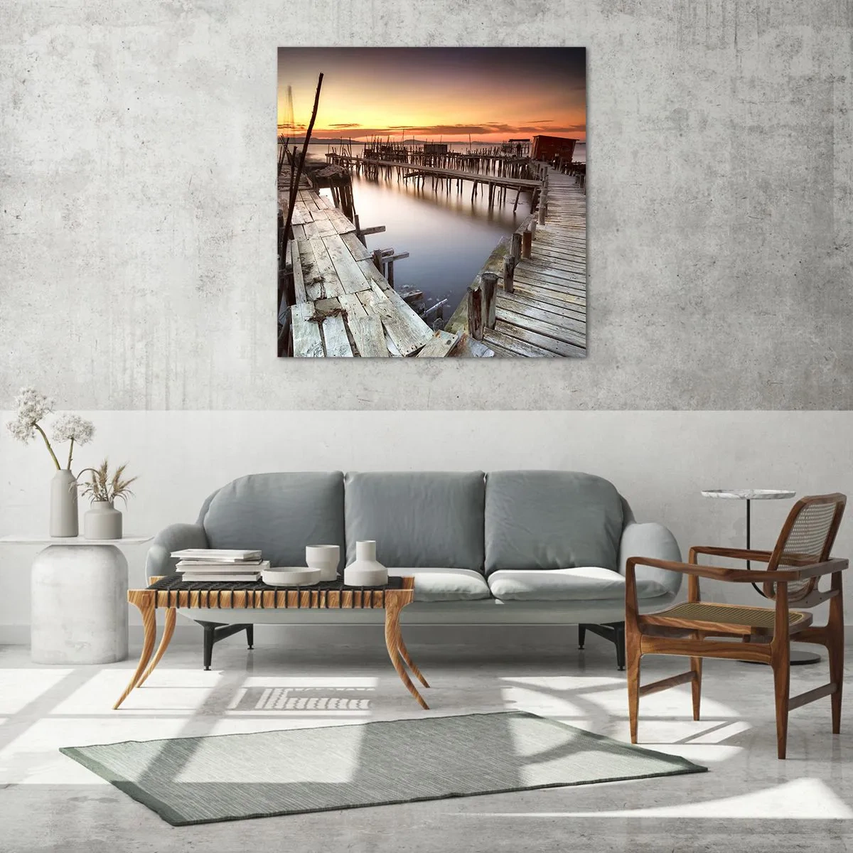 Obraz na skle - Autentičnost, ne turistická atrapa - 70x70 cm