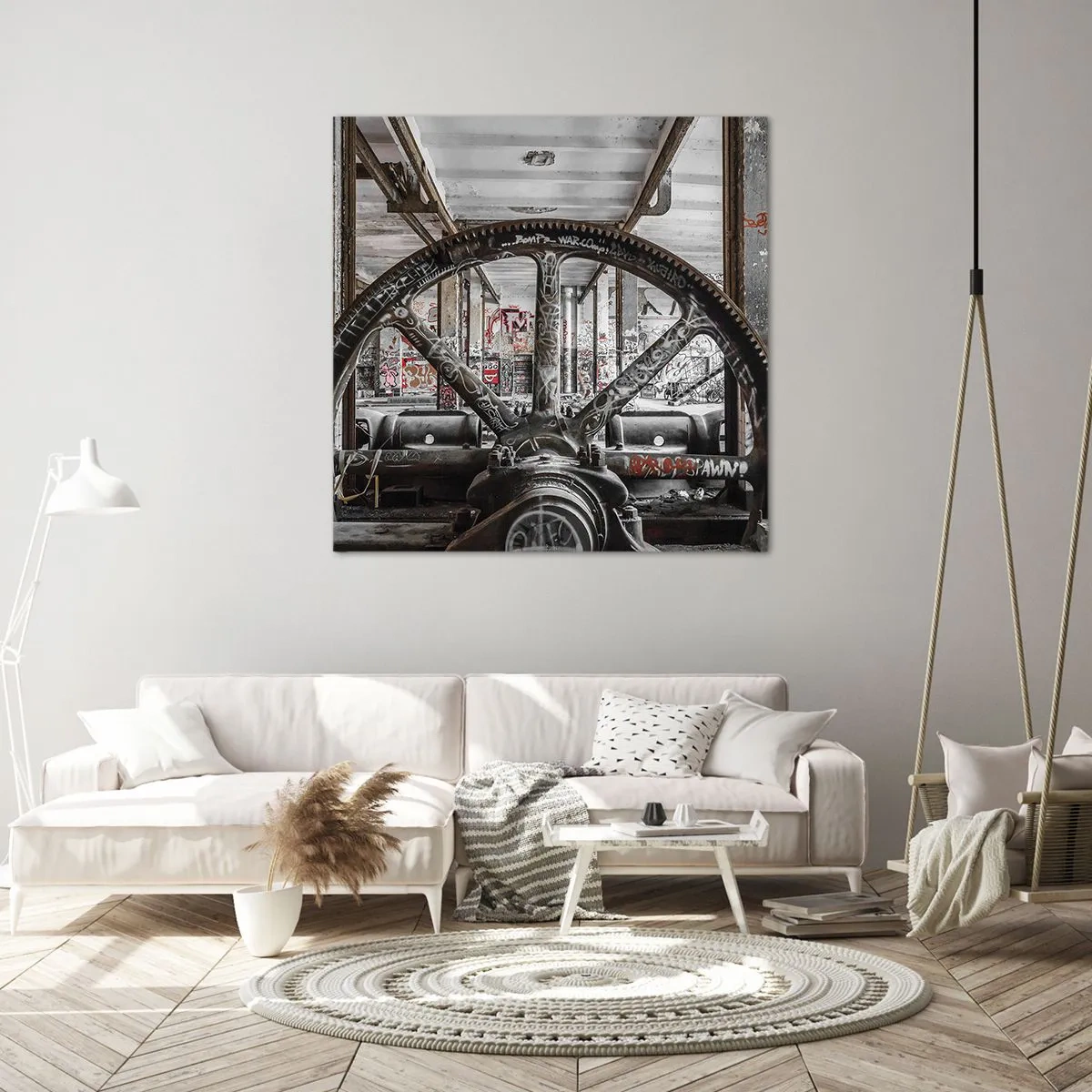 Obraz na plátně - Tajný život továrny - 50x50 cm