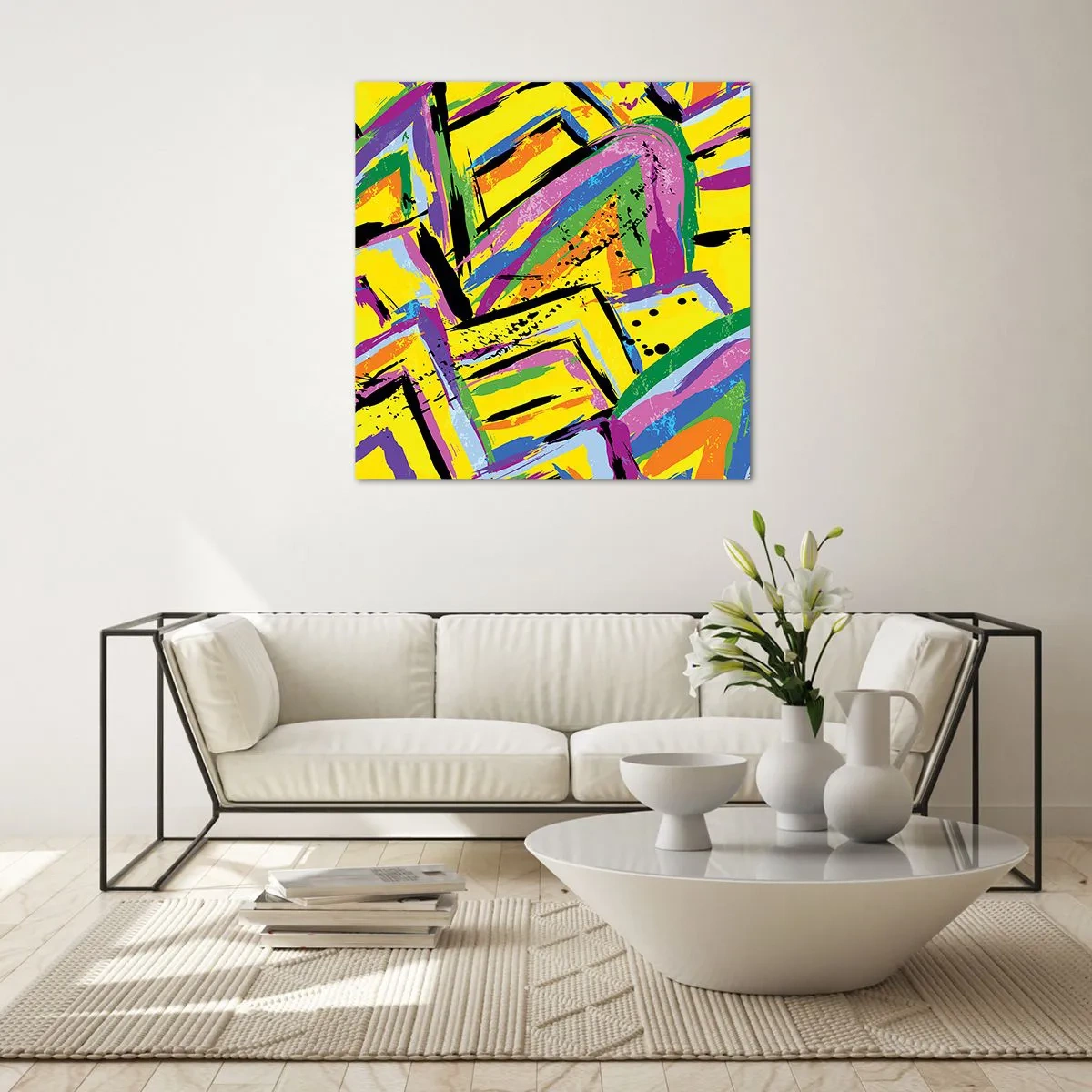 Obraz na skle - Až křičí radostí - 60x60 cm