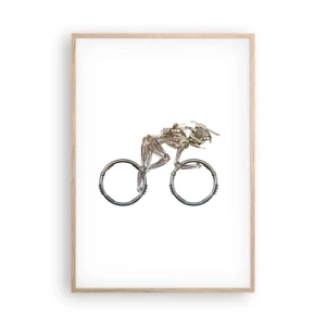 Plakát v rámu světlý dub - Úžasný stroj - 70x100 cm