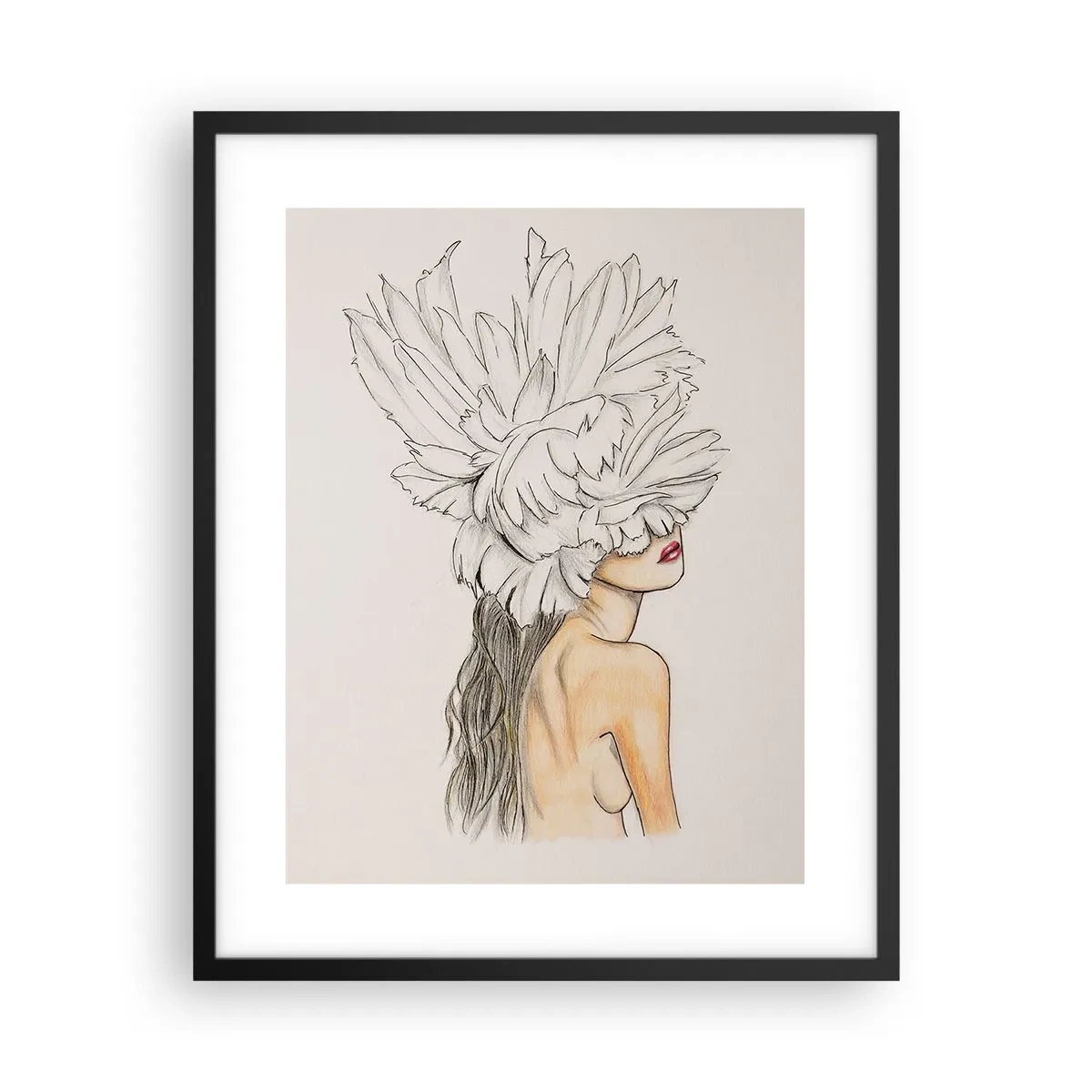 Plakát v černém rámu - Vrchol krásy - 40x50 cm