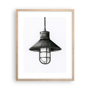 Plakát v rámu světlý dub - Jako před lety… - 40x50 cm