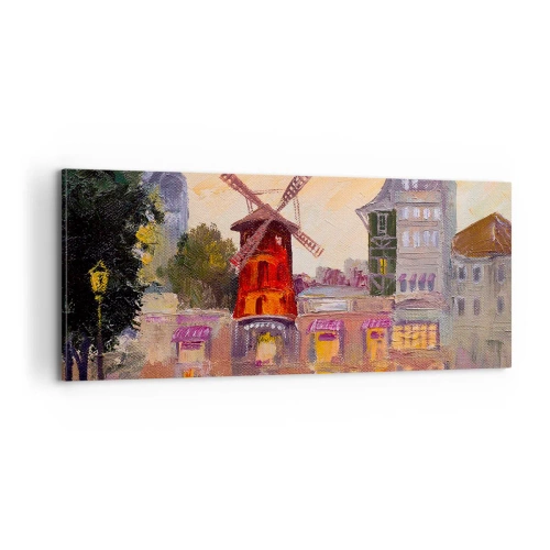 Obraz na plátně - Pařížské ikony – Moulin Rouge - 100x40 cm