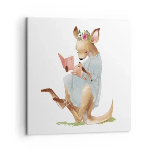 Obraz na plátně - Přečti mi, mami - 50x50 cm