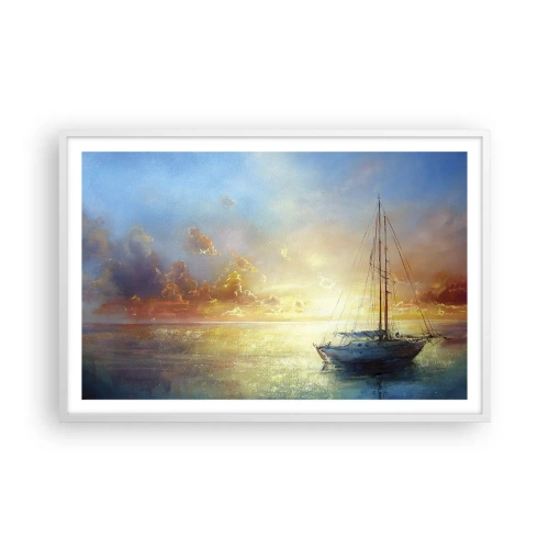 Plakát v bílém rámu - Ve zlatém zálivu - 91x61 cm