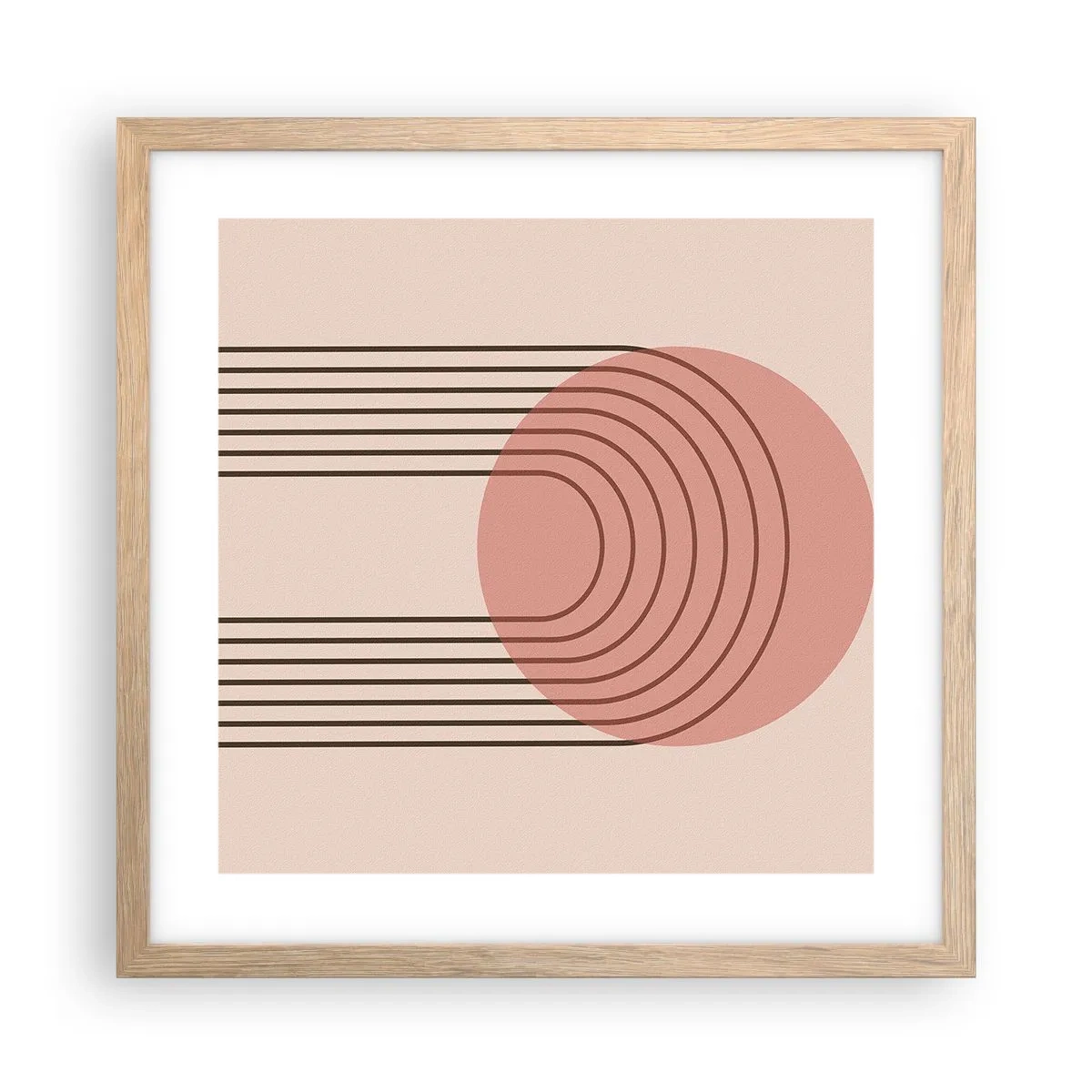 Plakát v rámu světlý dub - Neodolatelná přitažlivost - 40x40 cm
