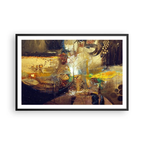 Plakát v černém rámu - Zima, tepleji, horko - 91x61 cm