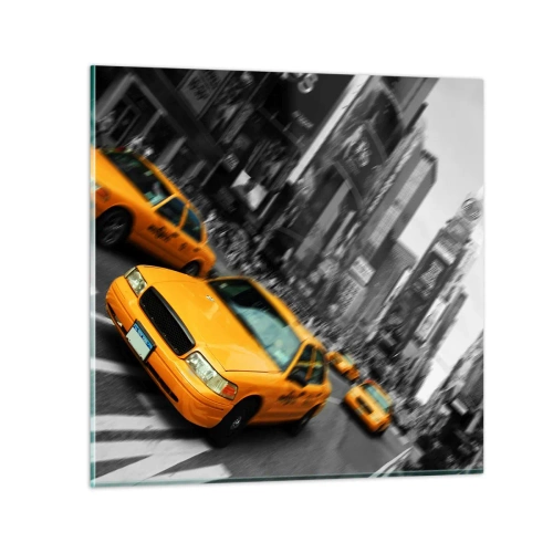 Obraz na skle - Newyorské kapky slunce - 40x40 cm