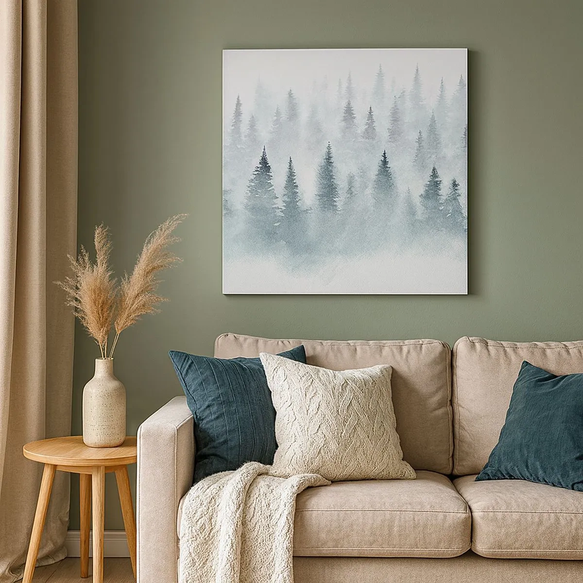 Obraz na plátně - Zahalené mlhou - 30x30 cm