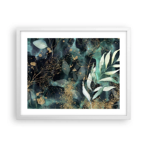 Plakát v bílém rámu - Kouzelná zahrada - 50x40 cm