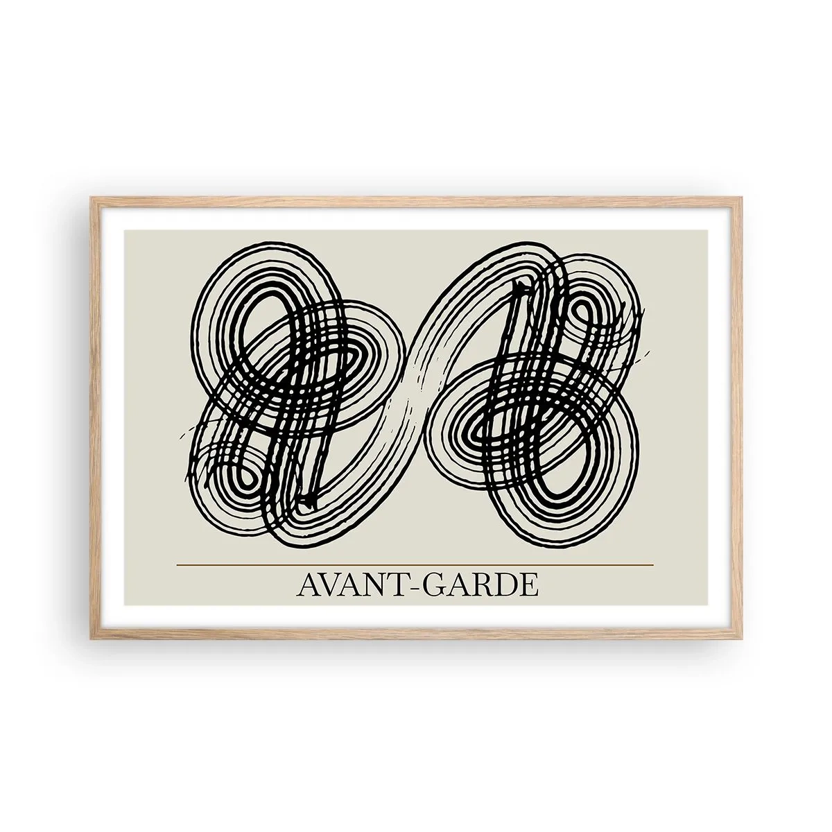 Plakát v rámu světlý dub - Vyšlo to spontánně - 91x61 cm