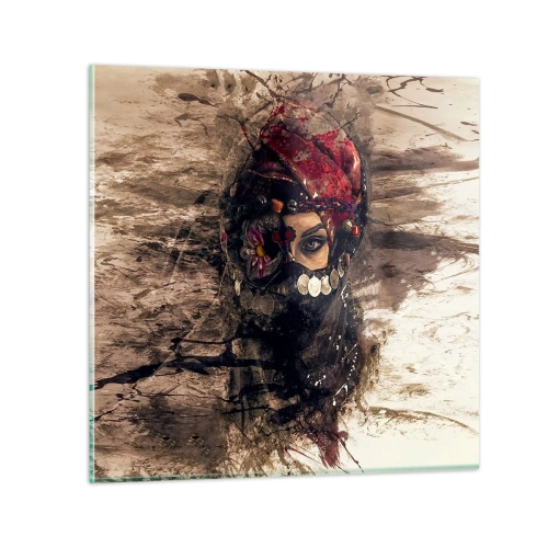 Obraz na skle - Přinejmenším znepokojující - 70x70 cm