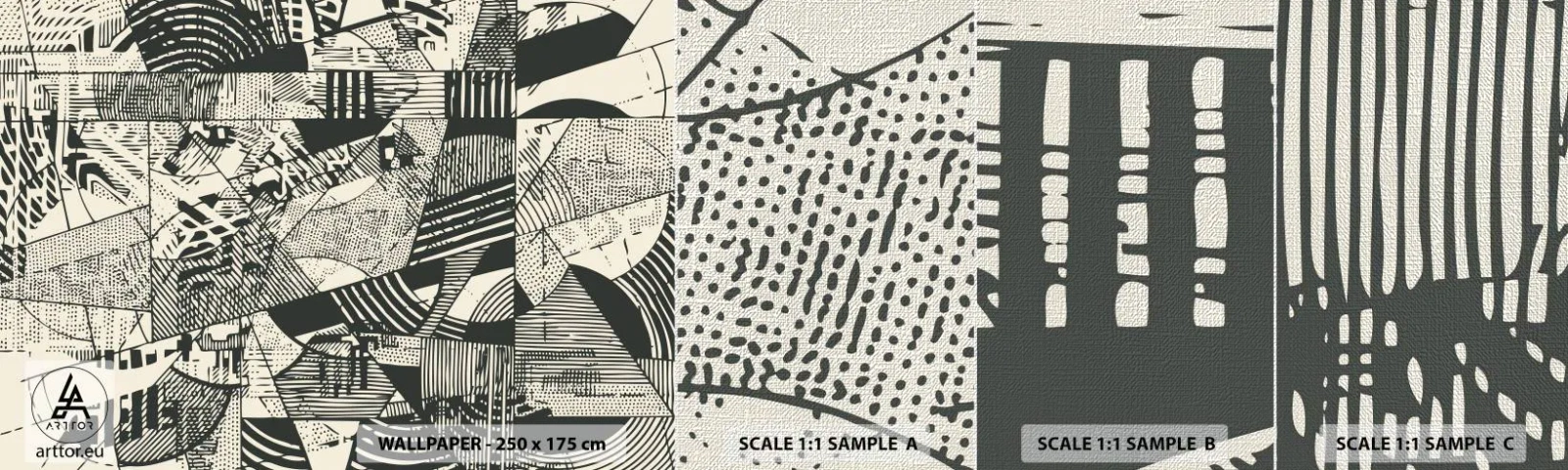 Vzor Fototapety Premium Canvas - Dynamika současnosti - Abstrakce, Vinobraní, Grafika - 100x30 cm