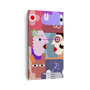Obraz na plátně - Tváří v tvář - 45x80 cm