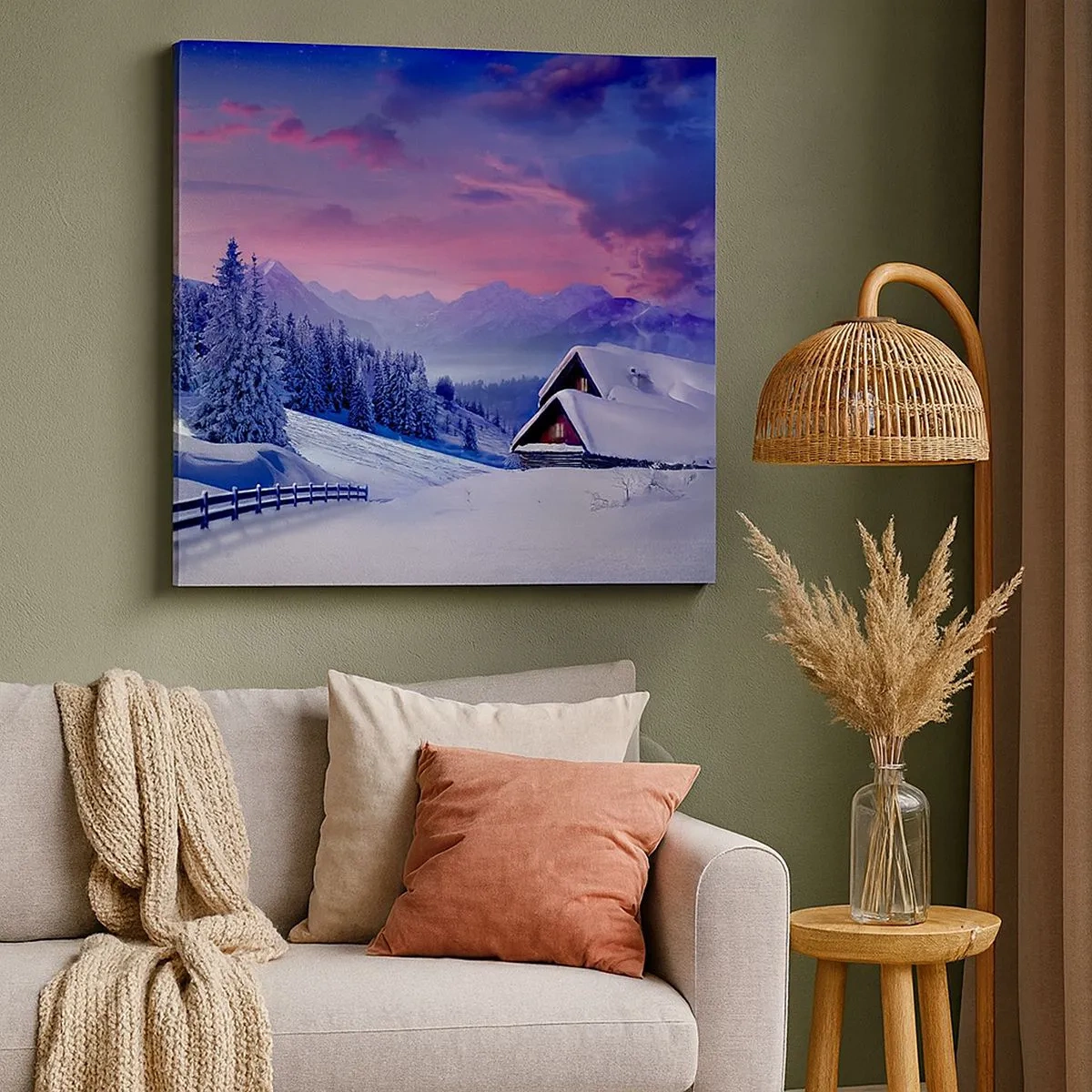 Obraz na plátně - Tichá noc - 30x30 cm