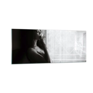 Obraz na skle - Smyslný okamžik - 100x40 cm