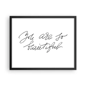 Plakát v černém rámu - Opravdu, věřte… - 50x40 cm